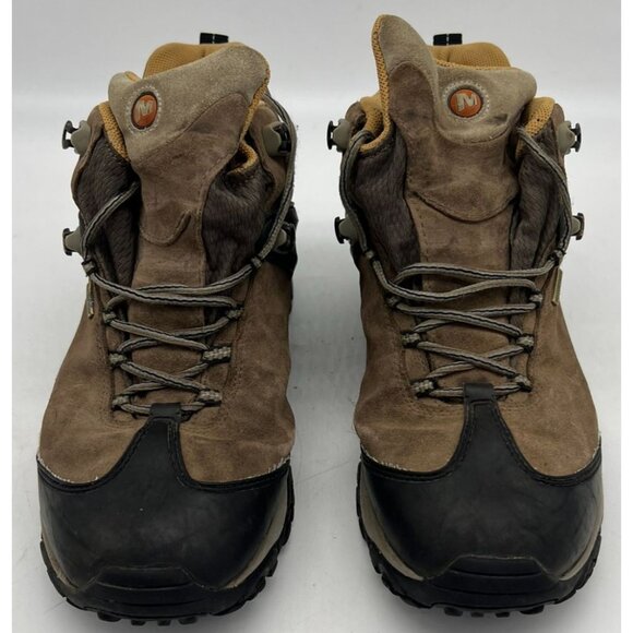 Merrell Continuum Men Hiking Boots Vibram Cadence Sz 10.5 Brown Black Waterproof - Picture 2 of 8